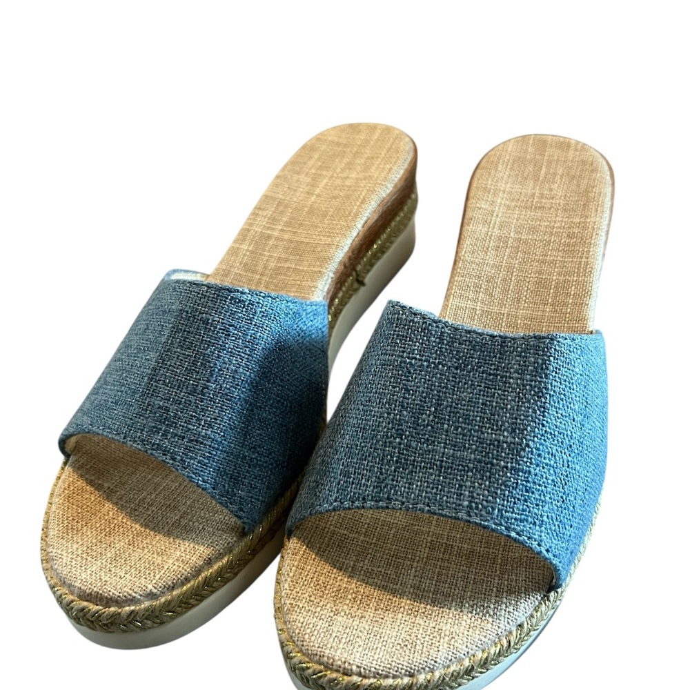 Blue Slide Sandals